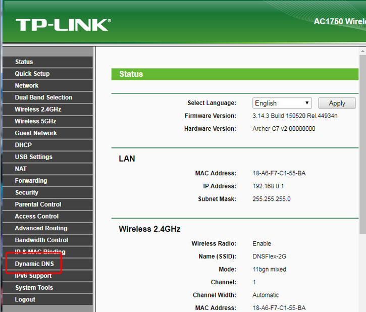 dyn updater configuration