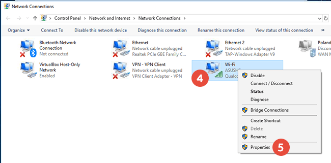 disable ipv6 windows 10