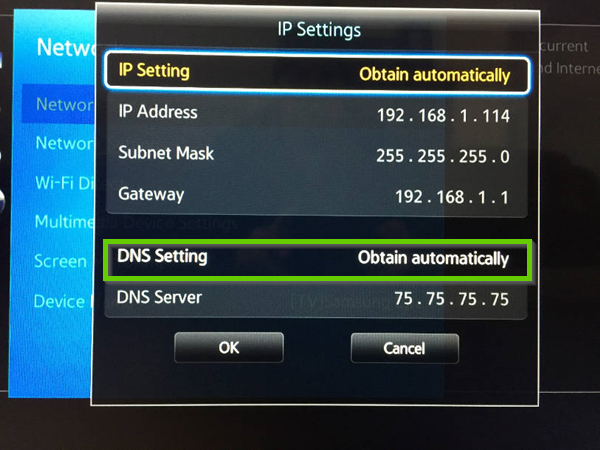 ölüm çeşitleri Samsung Smart TV DNS Configuration | DNSFLEX